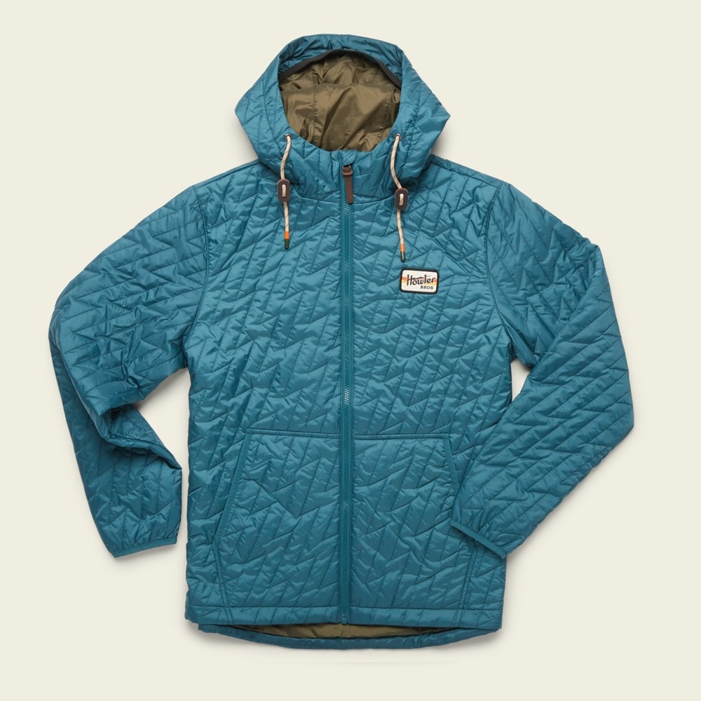 Hustler Hollywood Men's Blue Quilted Jacket